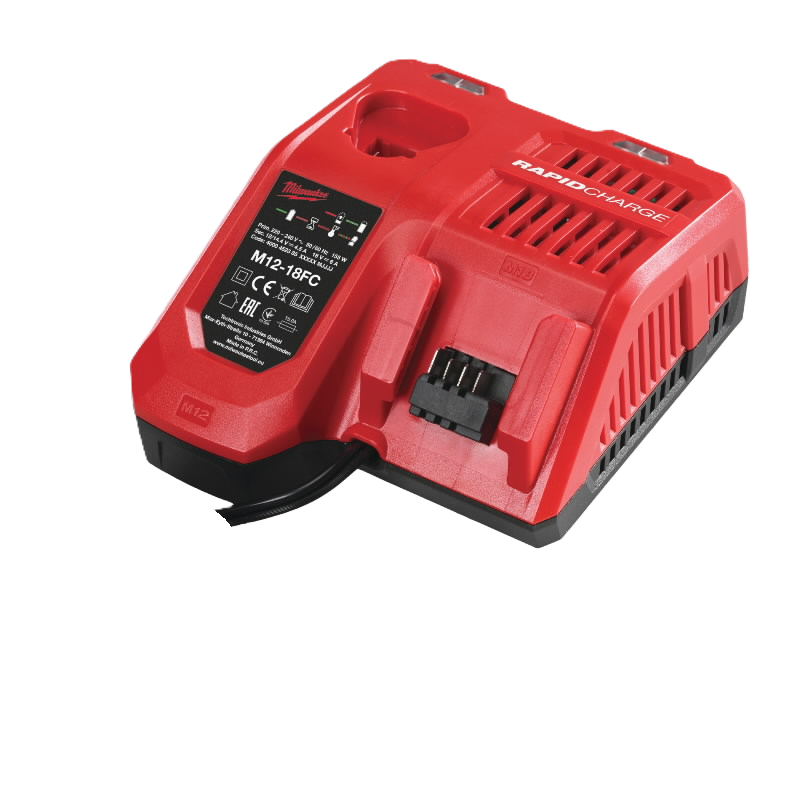 Milwaukee M12-18 FC ātrais lādētājs M12 un M18 akumulatoriem ar secīgu uzlādi
