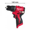 Milwaukee M12 BLPDRC-0 12В ударная дрель-шуруповёрт – 40Нм, 142мм компактная, 2 скорости до 1550об/мин, патрон 10мм, до 23 250 у