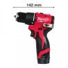 Milwaukee M12 BLPDRC-0 triecienurbjmašīna 12V – 40 Nm, 142 mm kompakta, 2 ātrumi, 10 mm metāla spīļpatrona, urbšana kokā 32 mm/m