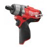 Milwaukee M12 CD-0 skrūvgriezis 12V 37 Nm, 1/4″ sešstūris, 2 ātrumi 0–450/1700, karkass