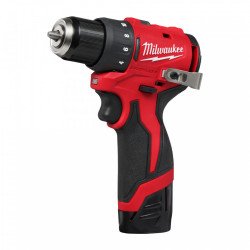 Milwaukee M12 BLDDRC-202C 12В бесщёточная дрель-шуруповёрт 40 Нм, патрон 10 мм, 2x2,0Ач + C12 C, кейс