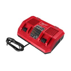 Milwaukee M18 DFC dual bay rapid charger for M18 REDLITHIUM batteries with simultaneous charging