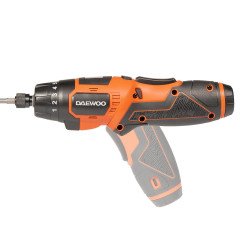DAEWOO DAA 3620Li Plus 3.6V cordless screwdriver with USB-C charging, 1/4 HEX chuck and 24-bit set