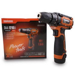 DAEWOO DAA 1210Li 12V urbjmašīna-skrūvgriezis – 19 Nm, 10 mm patrona, LED, 18 pozīcijas