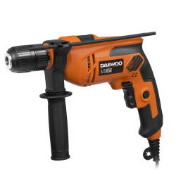 DAEWOO DAD 850 810W corded impact drill with 13mm chuck, side handle and depth gauge