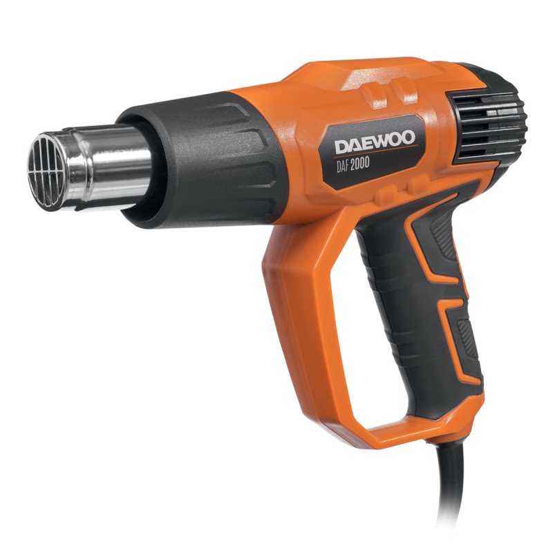 DAEWOO DAF 2000 2000W tehniskais fēns ar 2 režīmiem 350/550°C un 4 uzgaļie