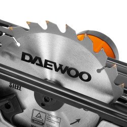 DAEWOO DAS 1500-190 ripzāģis 1400W 190mm – 0–45°, putekļu pieslēgums