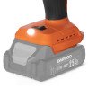 DAEWOO DAF 2021Li техфен 21В – 30–550°C, LED дисплей, 2 режима, 4 насадки