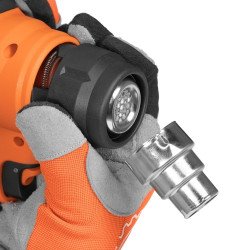 DAEWOO DAF 2021Li техфен 21В – 30–550°C, LED дисплей, 2 режима, 4 насадки