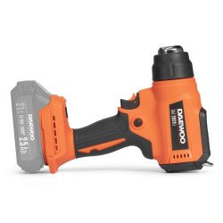 DAEWOO DAF 2021Li техфен 21В – 30–550°C, LED дисплей, 2 режима, 4 насадки