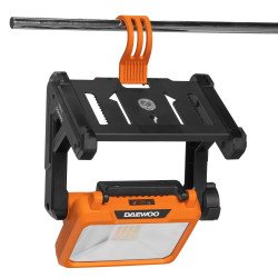 DAEWOO DAL 2521Li 21V work floodlight – 2000 lm, 360° rotation, tripod threads, hook
