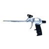 Soudal PU foam gun with metal body and flow adjustment screw for precise application