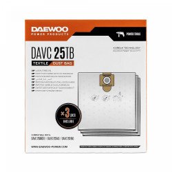 DAEWOO DAVC 25TB auduma maisi – 3 gab., DAVC2514S/2500SD/2014 sērijai