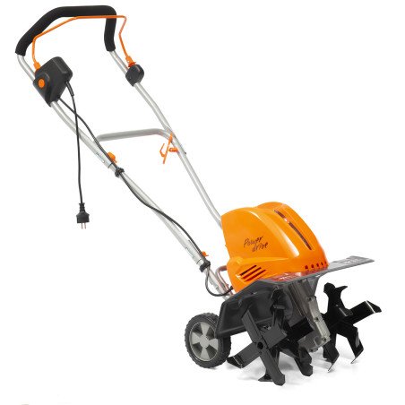 DAEWOO DAT 2000E 1500W electric cultivator with 400 mm working width, 6 tines and transport wheels