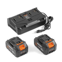 DAEWOO DAT 3042Li SET kultivators – 42V, 300 mm, bezoglīšu, 2×5Ah