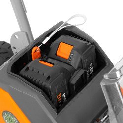 DAEWOO DAT 3042Li SET kultivators – 42V, 300 mm, bezoglīšu, 2×5Ah