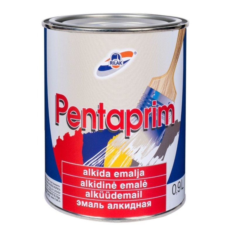 PENTAPRIM алкидная эмаль глянец – дерево и металл