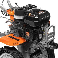 DAEWOO DATM 3.1 мотоблок – 208 см3, 600–1100 мм, 2+1 передачи, 32 ножа