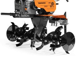 DAEWOO DATM 3.1 мотоблок – 208 см3, 600–1100 мм, 2+1 передачи, 32 ножа