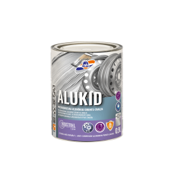 Алкидная грунт-эмаль ALUKID для металлических поверхностей в серебристом и золотом цвете с антикоррозионной защитой