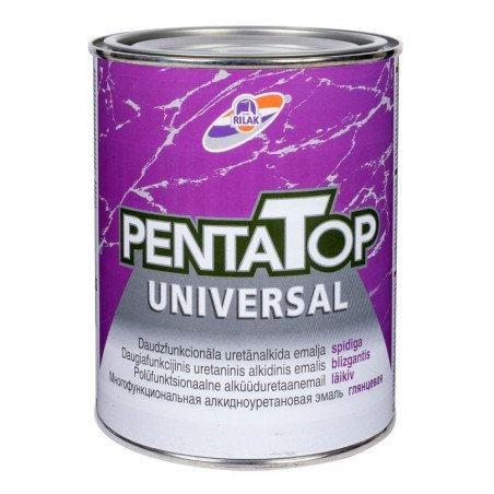 Алкидно-уретановая эмаль PENTATOP UNIVERSAL и UNIVERSAL M для металла и дерева, глянцевая или полуматовая, база A и база C