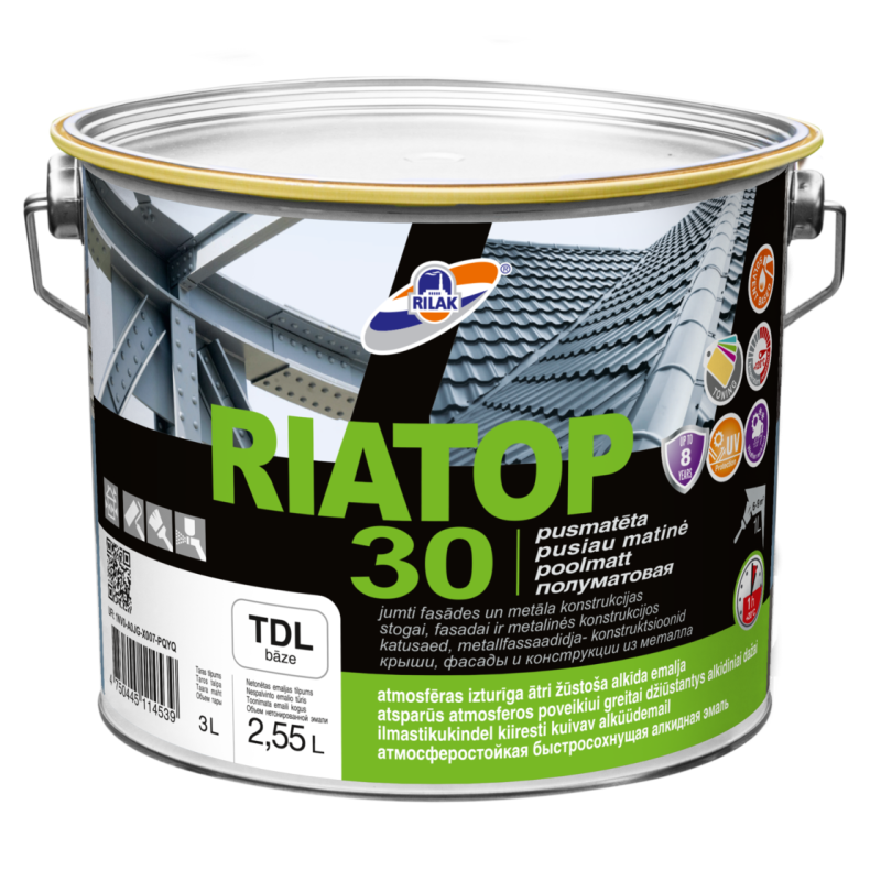 RILAK RIATOP 30 / 80 эмаль по металлу колеруемая