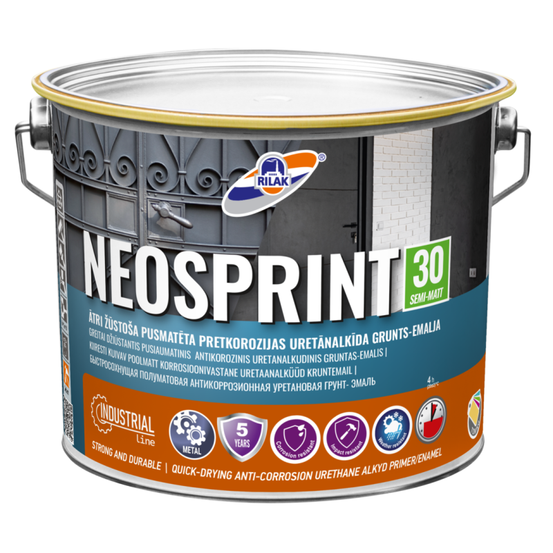 RILAK NEOSPRINT-30 полуматовая грунт-эмаль
