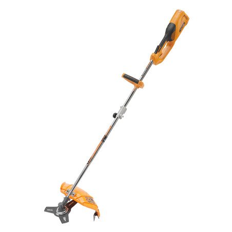 Elektriskais zāles trimmeris DAEWOO DABC 1400E ar 1200 W jaudu, 420 mm pļaušanas platumu un trīs asmeņu nazi blīvākam apaugumam