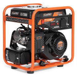 Inverter petrol generator DAEWOO GDA 2500i 2.5 kW – 230 V, pure sine wave, 6 h