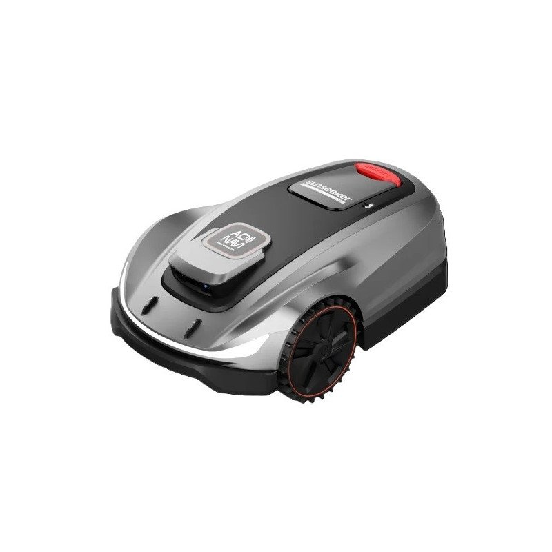 Wireless robotic lawn mower Sunseeker X5 with RTK, AI+VSLAM navigation, AWD all-wheel drive and dual 3D binocular cameras