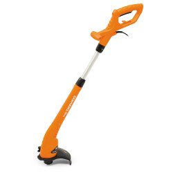 Elektriskais zāles trimmeris DAEWOO DATR 450E ar 350 W jaudu, 250 mm pļaušanas platumu un teleskopisku kātu