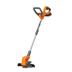 Akumulatora zāles trimmeris DAEWOO DATR 3021Li SET ar 21 V akumulatoru, 30 cm pļaušanas platumu un distances riteņiem