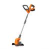 Аккумуляторный триммер для травы DAEWOO DATR 3021Li SET с аккумулятором 21В, шириной скашивания 30 см и дистанционными колёсами
