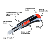 SOFTGRIP 2K Universal Knife – Safe and Ergonomic (18 mm)