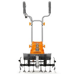 Electric cultivator DAEWOO DAT 2100E 1500W – 470 mm working width, 230 mm working depth, metal gearbox housing, 8 cutters
