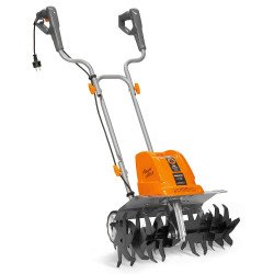 Elektriskais kultivators DAEWOO DAT 2100E ar 1500 W jaudu, 470 mm darba platumu, 230 mm darba dziļumu un 8 frēzēm
