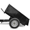 Piekabe motoblokam DAEWOO DATT 500 – 500 kg kravnesība, 510 mm riteņi, 1200 x 870 x 370 mm kaste, sēdeklis