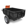 Прицеп для мотоблока DAEWOO DATT 500 – 500 кг грузоподъёмность, колёса 510 мм, кузов 1200 x 870 x 370 мм, сиденье