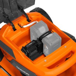 Аккумуляторная газонокосилка DAEWOO DLM 5042Li 42 В – 47 см ширина кошения, 65 л травосборник, 4 в 1, бесщёточный двигатель, Кар