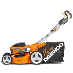 Cordless lawn mower DAEWOO DLM 5042Li 42V – 47 cm cutting width, 65 l collector, 4-in-1, brushless motor, Bare Tool or Set