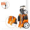 Akumulatora zāles pļāvējs DAEWOO DLM 5042Li 42V – 47 cm pļaušanas platums, 65 l grozs, 4 vienā, bezsuku motors, Karkass vai Komp