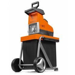 Elektriskais zaru smalcinātājs DAEWOO DSR 3000E 2800W – līdz 44 mm zariem, 60 l tvertne, reverss, Silent Cut System