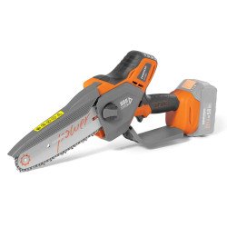 Akumulatora ķēdes zāģis DAEWOO DACS 821Li 21V – 20 cm sliede, automātiska eļļošana, bezsuku motors, Karkass vai Komplekts