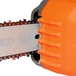 Akumulatora ķēdes zāģis DAEWOO DACS 1642Li 42V – 40 cm sliede, 25 m/s ķēdes ātrums, SDS, Karkass vai Komplekts