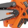 Akumulatora ķēdes zāģis DAEWOO DACS 416Li SET 16V – 10 cm sliede, 2 akumulatori, soma, viegls dārza zāģis