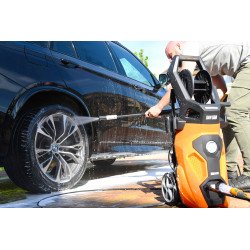 Augstspiediena mazgātājs DAEWOO DAW 550 2200W – 170 bar, 450 l/h, 8 m šļūtene, šļūtenes spole