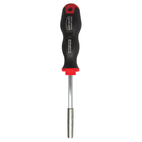 Magnetic bit holder with ergonomic handle, 1/4" drive, 100 mm, CrMoV steel, ABRABORO