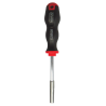 Magnētisks uzgaļu turētājs ar ergonomisku rokturi, 1/4" piedziņa, 100 mm, CrMoV tērauds, ABRABORO