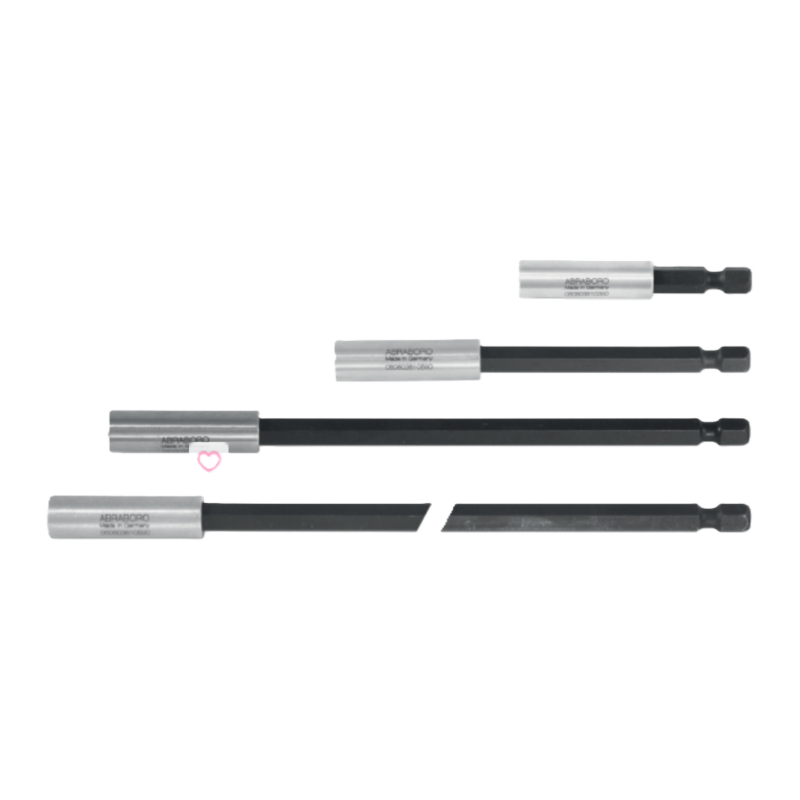 Magnetic bit holders 58/100/150/200 mm, 1/4" drive, steel, ABRABORO Magnetic bit holders 58/100/150/200 mm, 1/4" drive, steel, ABRABORO