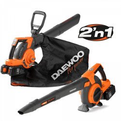 Akumulatora lapu pūtējs - sūcējs DAEWOO DABL 9042Li 21V – 700 m3/h, 90 m/s, smalcināšana